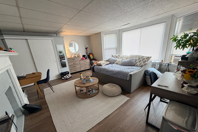 Large studio w/ big bay windows tons of sunshine! - Large & Sunny Recently Renovated Studio Apt - Cleveland Circle ALL UTIL INC