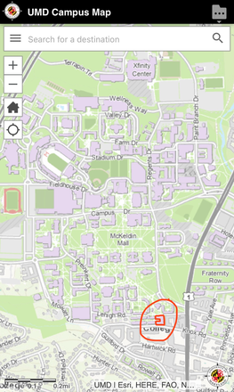 Location of SCC 3 in relation to campus/College Park. - South Campus Commons SPRING 2026 SEMESTER SUBLET!!! Apartments