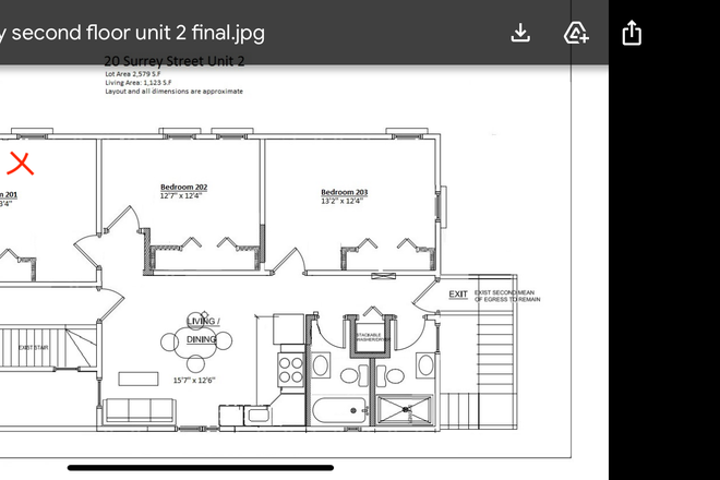 Map - One bedroom in a 3 bed/2bath newly renovated apartment, very close to campus