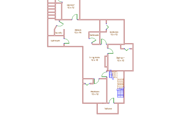 plan - quiet 4 bedroom 2 bathroom apartment