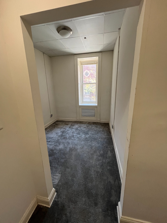 Bedroom (not pictured: two closets and a short hallway type space are part of this bedroom) - PRIVATE ROOM FOR RENT - MOUNT VERNON NEIGHBORHOOD Apartments
