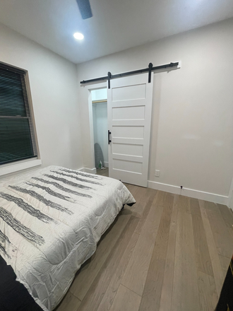 1st Bedroom - Closet - NEW FURNISHED GARAGE APT WITH 2 BEDROOMS 1 BATH. WALK TO RICE, MEDICAL CENTER, SHORT TERM LEASE AVAI