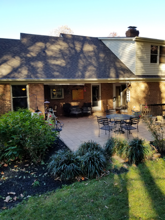 Patio with Garden (Maintained by Others Professionally) - Craig Mountain Home- 1Bd Rm & 1 Off w Pvt Bath w/ Common Area, Laundry & Parking