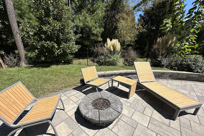 Firepit - Furnished Family Home Near Duke | 5BR, 3BA, Pool, Yard, Duke Forest Trails