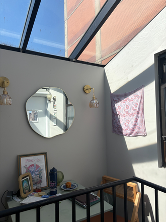 This is the loft space with the skylight - East Village Apt with Private Roof Deck; 2 Bedroom, 1 Bathroom