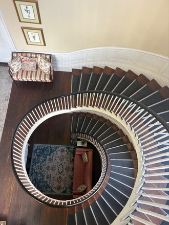 Stairwell to apartment with secure entrance - Historic Ashley Avenue House