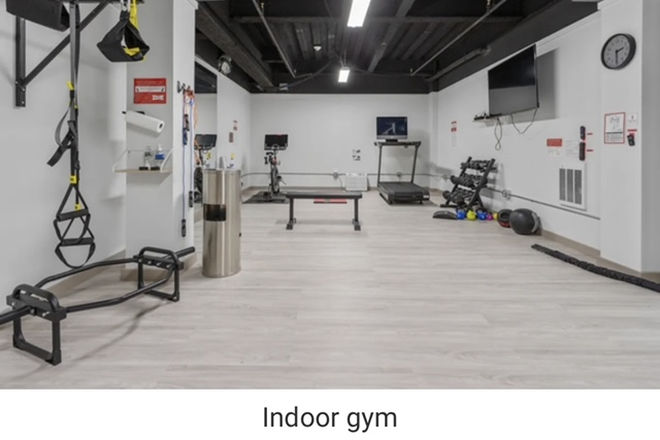 Fitness area on the first floor of the building - Furnished apartment w/ access to the city and South Bay