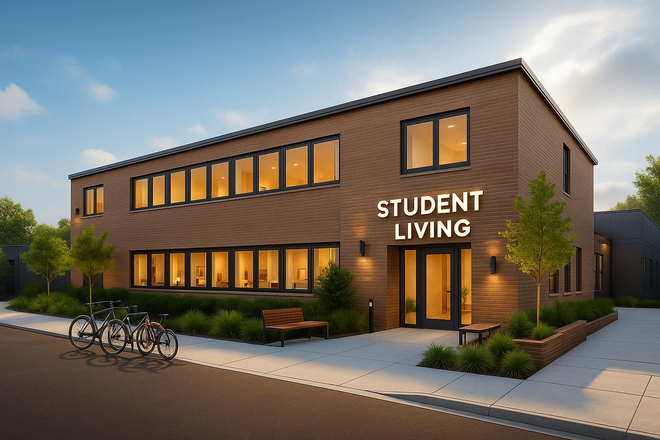 Front Entrance - Live Close, Pay Less – Panther Express Shuttle at Your Doorstep!