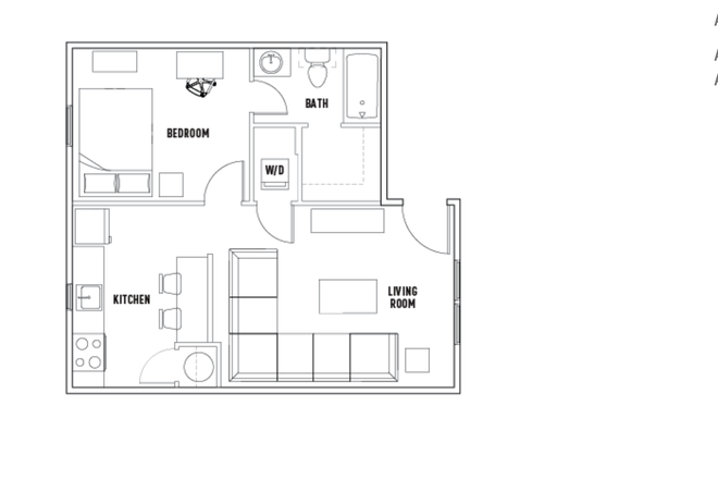 1 bedroom, 1 bathroom - The Lodges of East Lansing