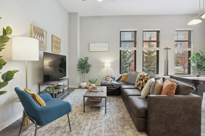 Living room - The Standard College Park - Relet Apartments
