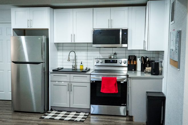 Kitchen - Private Basement Room in Cozy West Denver Home – Pet-Friendly & Close to DU and MSU
