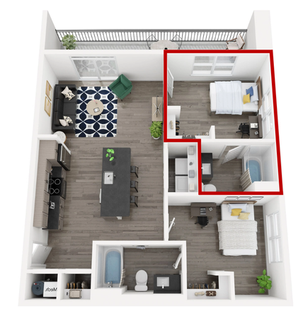 Bedroom for Sublease - Marshall on 5th