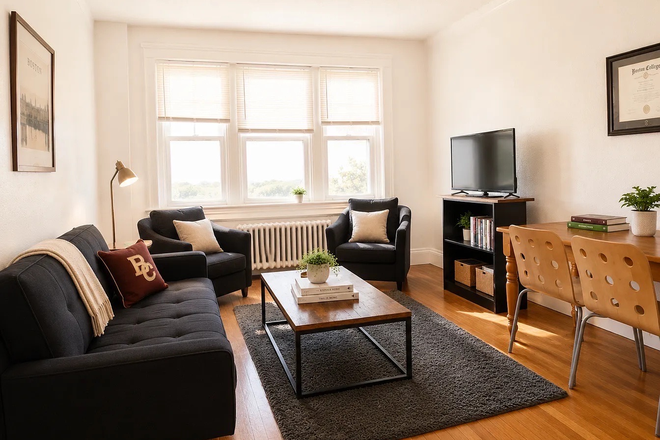 Living room - 2001 Comm. Ave. / Boston College / BC