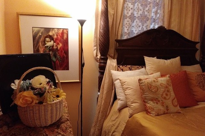 Bedroom A: $1,680 Private room with Queen sized bed - Private room for rent in an artist design shared condo unit at Scadding Avenue