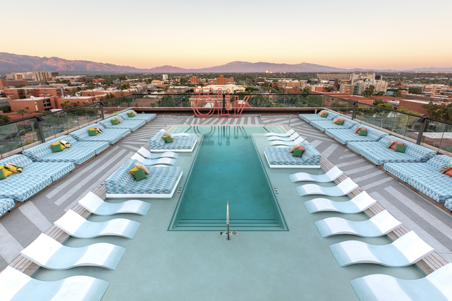 Luxury amenities: Rooftop Pools & Hot Tub, Fitness Center, Indoor Spa (Steam Room & Sauna) - oLIV Tucson room/private bath for SUMMER sublet***NO OTHER ROOMS OCCUPIED