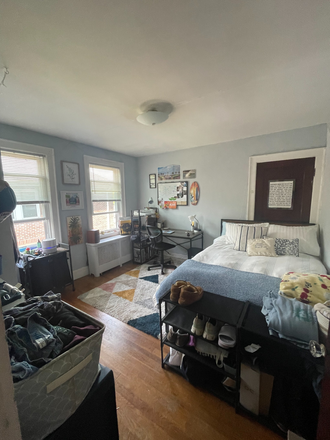The bedroom you'd be taking, all furniture is for sale! - Sunny apartment on quiet street near campus!
