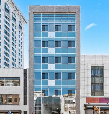 Front of the Building. Newly renovated in 2022 - Lexington Lofts Apartments, modern, downtown, great transportation options
