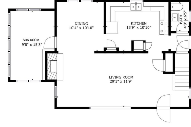 1st floor layout - Bonnet Shores Rental - 3 Maywood Road Narragansett House
