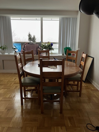 extra large dining room - 10mins to UofT campus upscale lovely area 1 cln/bright bdrm furnished private bath & kitchen balcony