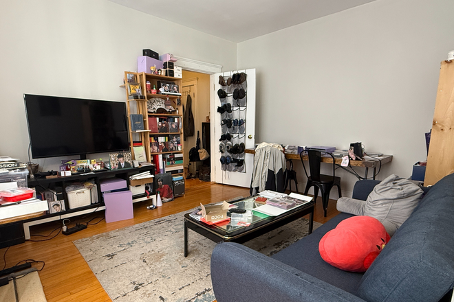 living room - Sunny Cleveland Circle 1 bed with in unit laundry - NO FEE! Apartments