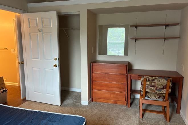 Bedroom (Desk and Closet) - FALL 2026 SUBLEASE The Reserve at Clemson Apartments
