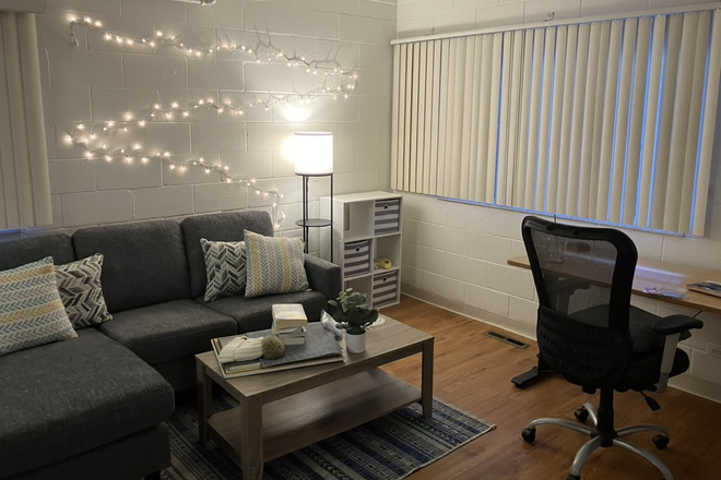 living room comes with standing desk - 1 Month Sublet - Private Apartment - Near University