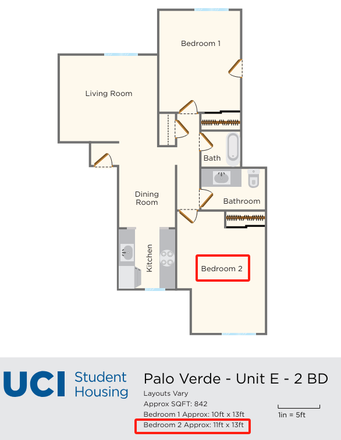 flat view - UCI Graduate Housing Summer Sublease Furnished (1b for 2b1b)) Apartments
