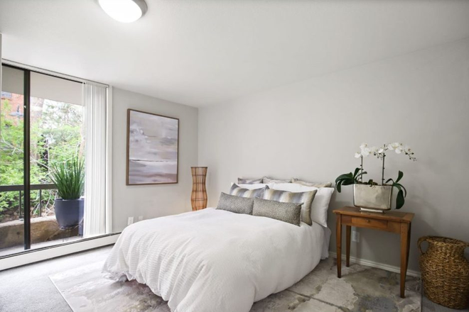 Current Tenant Bedroom (Staged) - Amazing location at 17th & Canyon on the Boulder Creek puts you in the center of everything! Apartments