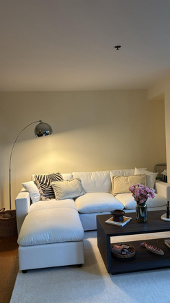 Living room - One bedroom in One Western Avenue Apartments