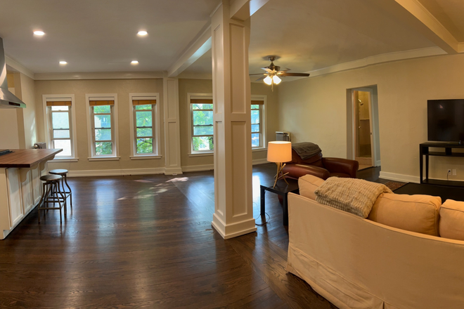 New dining table not pictured - Fully furnished 2 BR/1 BA Spacious Condo Close to Campus