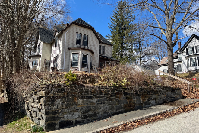 View of house from street - Room available in large LGBTQ-friendly house in Orange, Mass