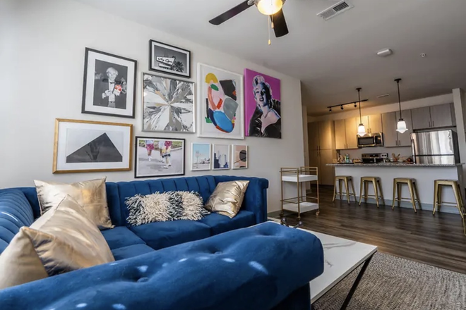 Living Room - Yugo Greenville Uptown (The Gather) Apartments