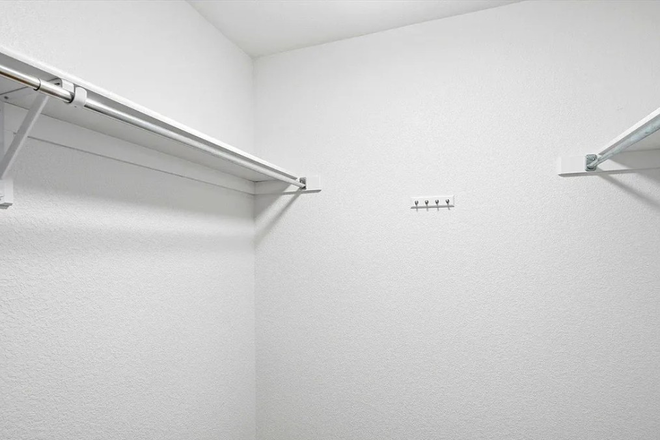 Primary Closet - One Bedroom in 3-bedroom Apartment. 2 units available
