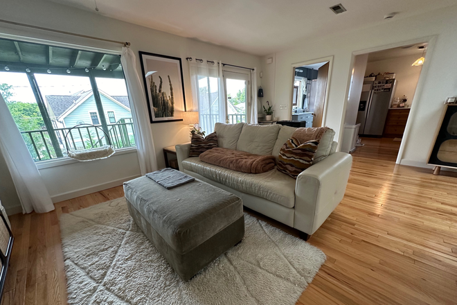 Living Room - Current Paint Colors - Spacious Sunny Unfurnished Upstairs Apartment in Bungalow Duplex in Hillsboro West End Neighborhood