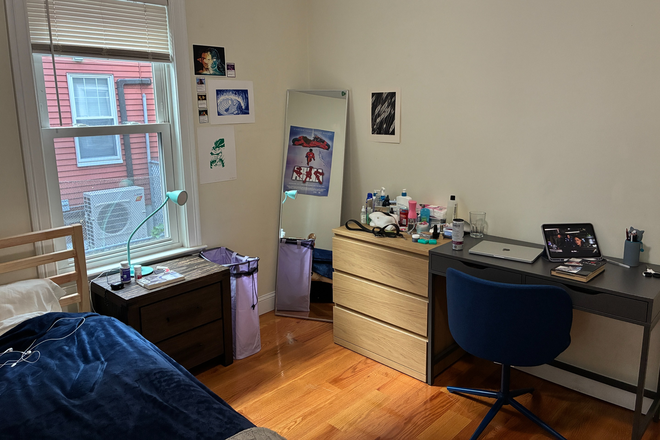 Bedroom - comfortably fits large dresser and desk - Clean and Comfortable 4 Bed/2 Bath Apartment in Walking Distance to Red Line T Stations
