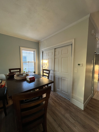 Living room/dining table - Private Room Apartments