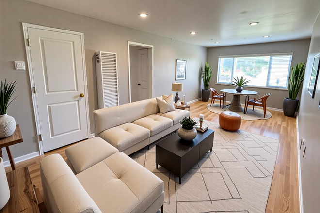 Living Room - 💙Love this Building, Love this Location, Amazing Stuff in Cool Area!   1 mile to UC