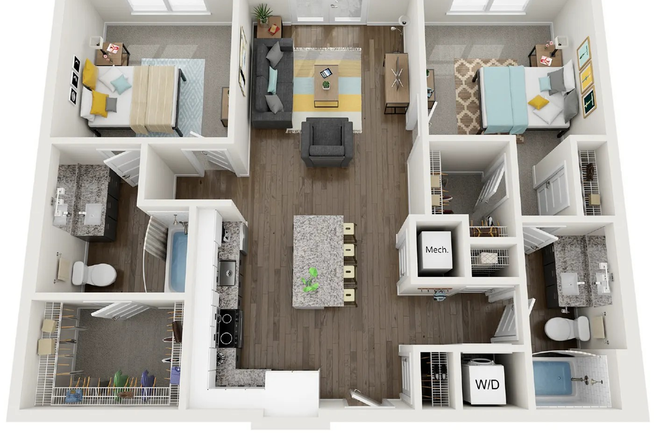 Gemini (2-bedroom) - Rise 34