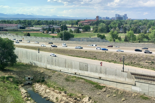 Downtown view from living room - 2 BEDROOM 2 BATH CONDO NXT TO  DU RICHIE  CTR/LIGHT RAIL