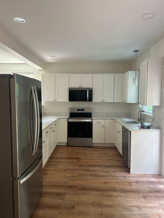 Newly remodeled kitchen with new appliances. - Spacious, Sunlit, Renovated 3-4 Bedroom with Cute Shared Yard Triplex
