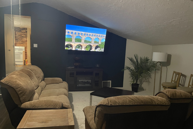 Cozy Living room - 3 Bedroom Condo in Little Italy (Utilities Included) Free Washer/Dryer- Off Street Parking