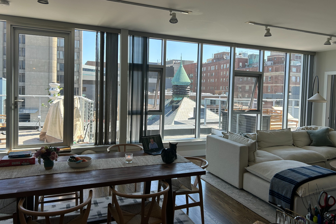Living room - 2 BD/2 BA South End Penthouse Available Nov. 1