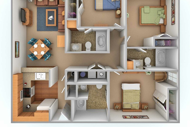 Floor plan/layout - Mountaineer village apartment (cheaper rate for same august move in!)