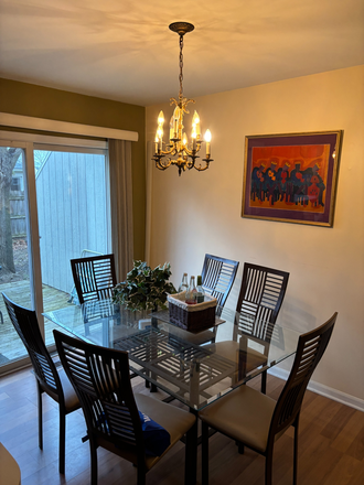Dining room - Seeking 2 roommates for July 2026 in Ann Arbor! $885 monthly rent. Queer-friendly! Duplex