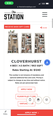 Photo of the layout - The Station at Alafaya Apartments