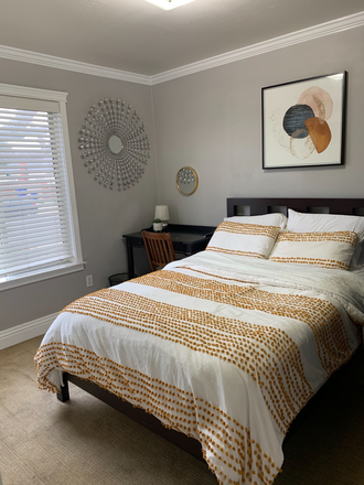 Bedroom 1-window has street view - Home away from home