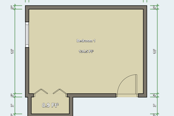 Estimated floor plan for Guest room available - Ashington Park 4 Bed House, 2 Roommates Wanted