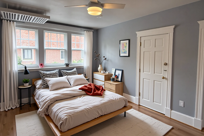 bedroom - Renovated garden level Coolidge Corner 2 bed - landlord pays the fee Apartments