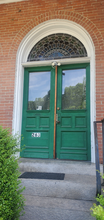 closeup of entry - Second floor apartment in Historic Hill Section