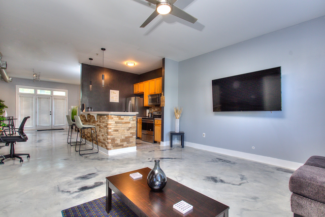 Living Room - Downtown Condo/Walkable to Campus